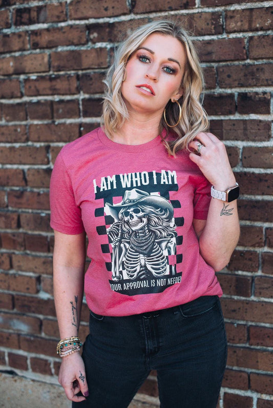 I am Who I am Shirt - Sassy Graphic Tee for Women - Bella Canvas T-shirt - Confident Feminist Quote Tee