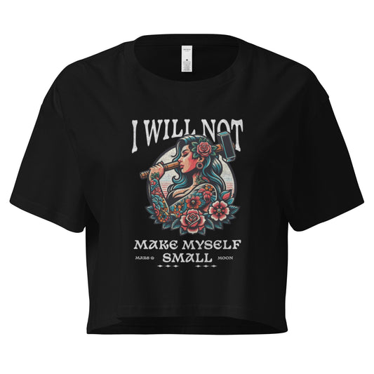 Feminist Crop Top: Empowering Hammer Graphic Tee - Bold Statement Shirt