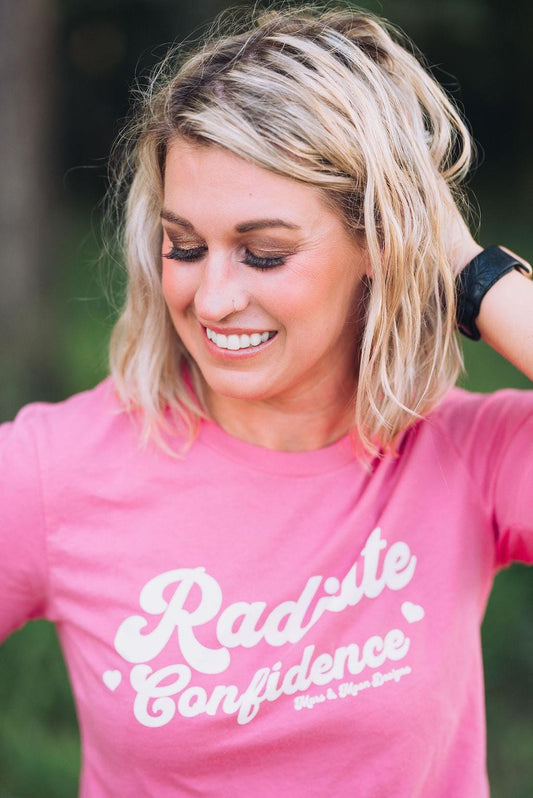 Radiate Confidence Bella Canvas T-shirt: Positive Energy, Mars & Moon Design