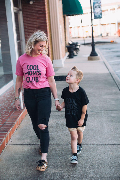 Bella Canvas Mom Shirt - Cool Mom's Club Graphic Tee - Trendy Mom Life T-shirt - Mother's Day Gift - Matching Mom and Kid Shirt