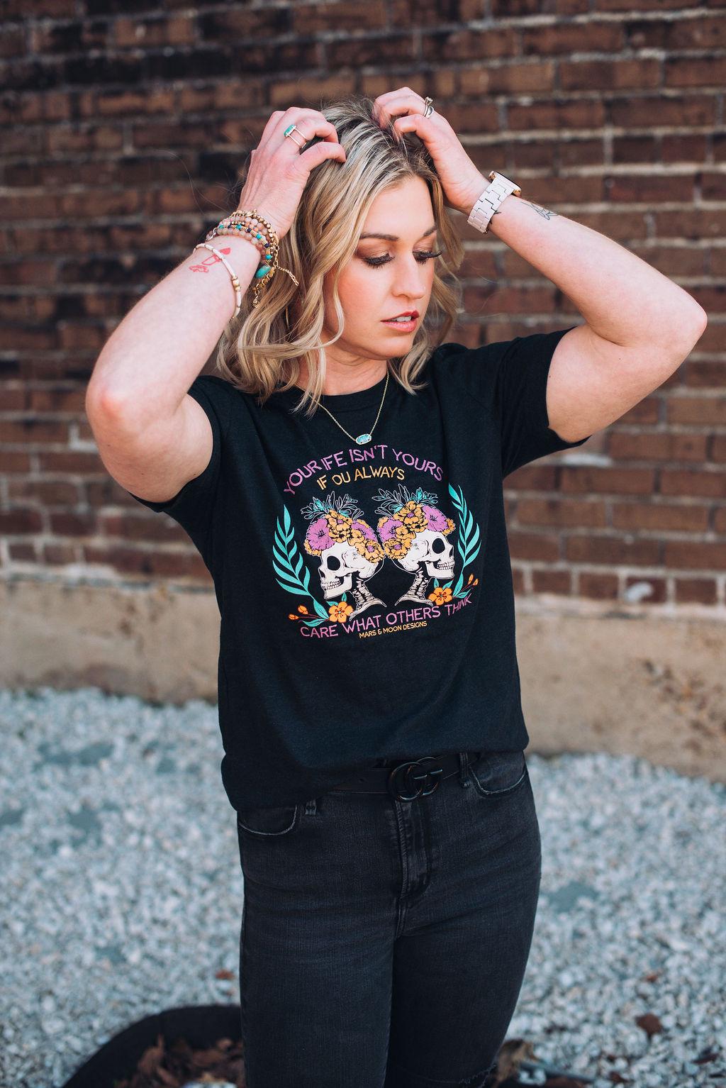 Sassy Graphic Tee: Confidence Quote Bella Canvas T-Shirt