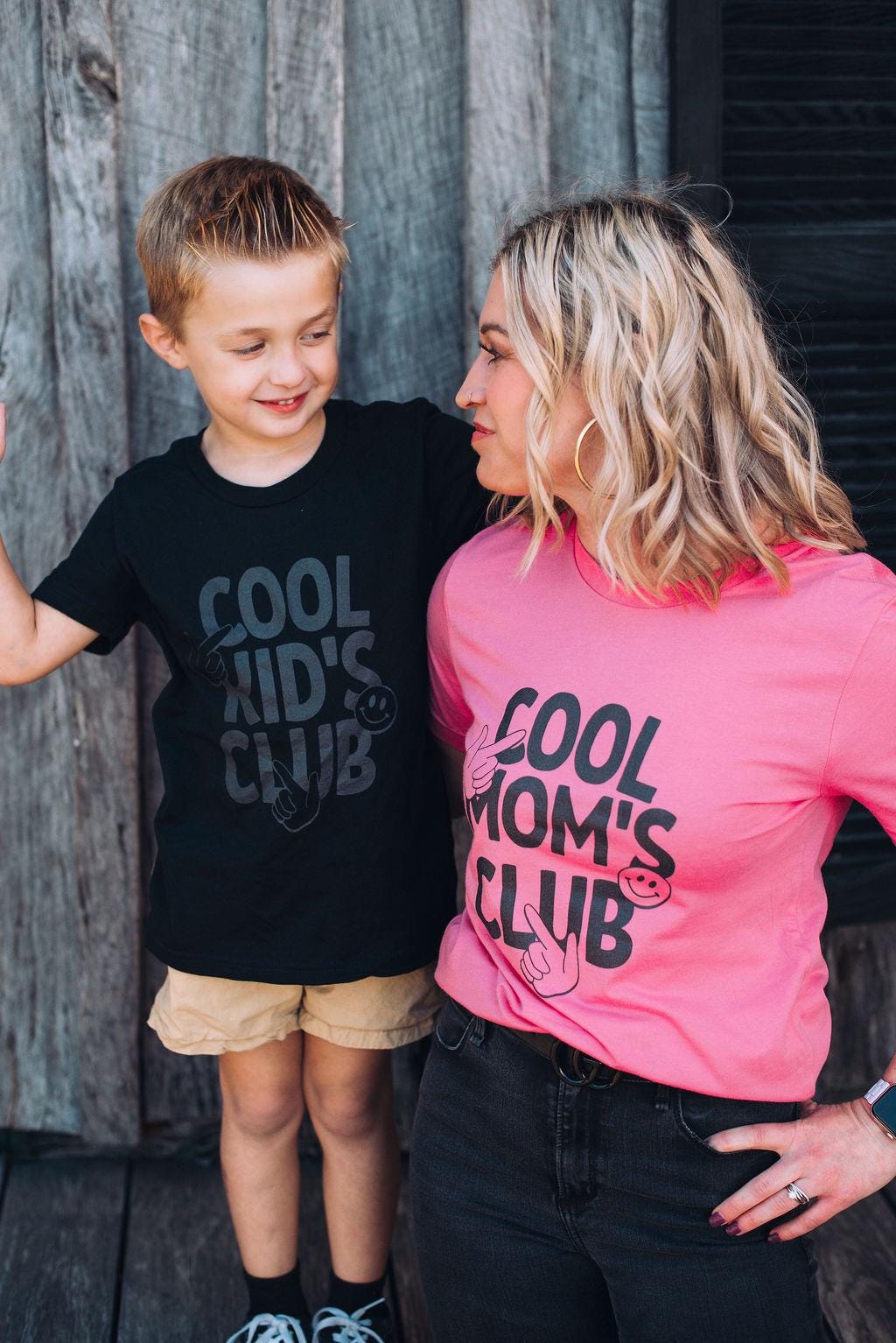 Bella Canvas Mom Shirt - Cool Mom's Club Graphic Tee - Trendy Mom Life T-shirt - Mother's Day Gift - Matching Mom and Kid Shirt