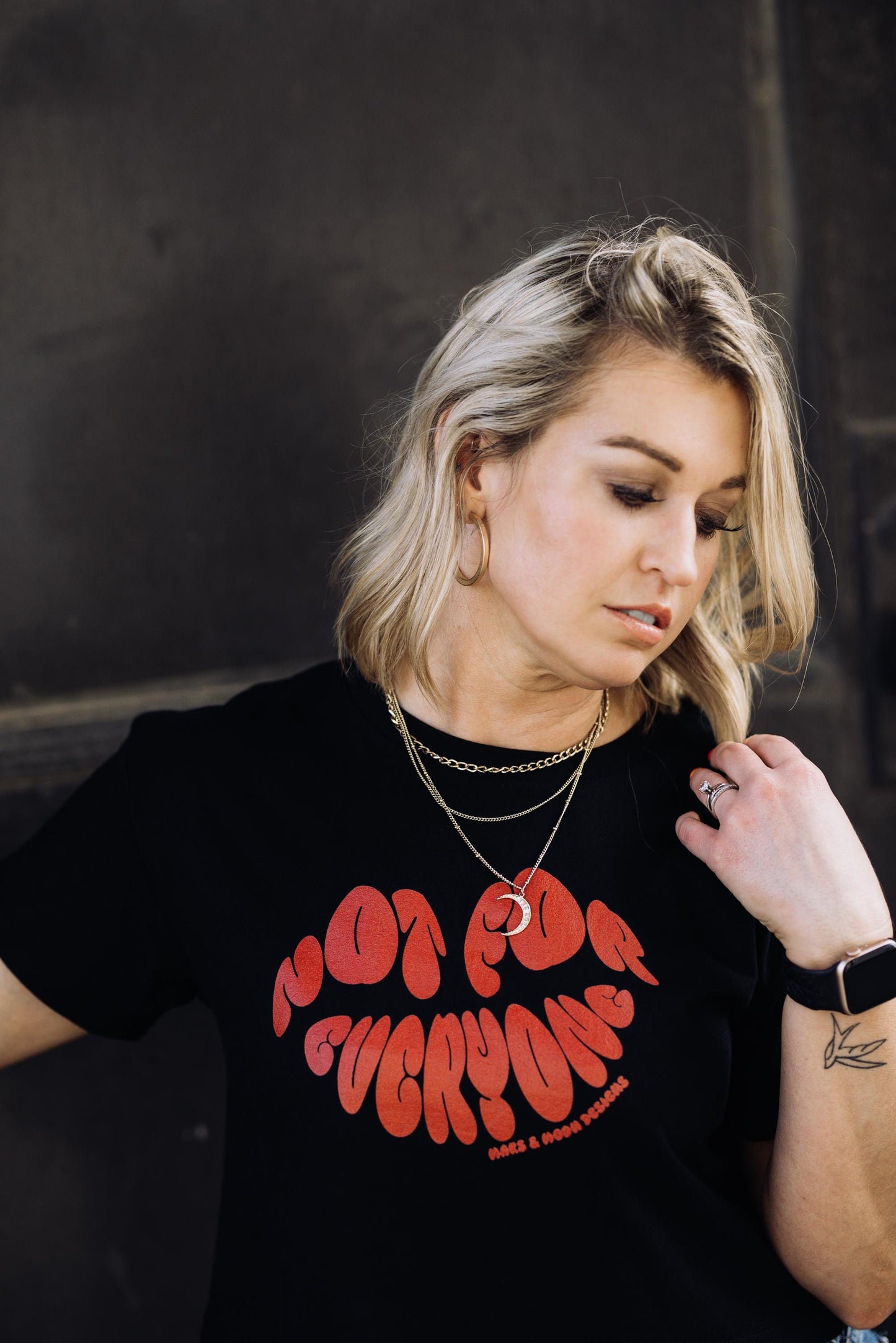 Sassy Feminist Crop Top: Mars & Moon Graphic Tee