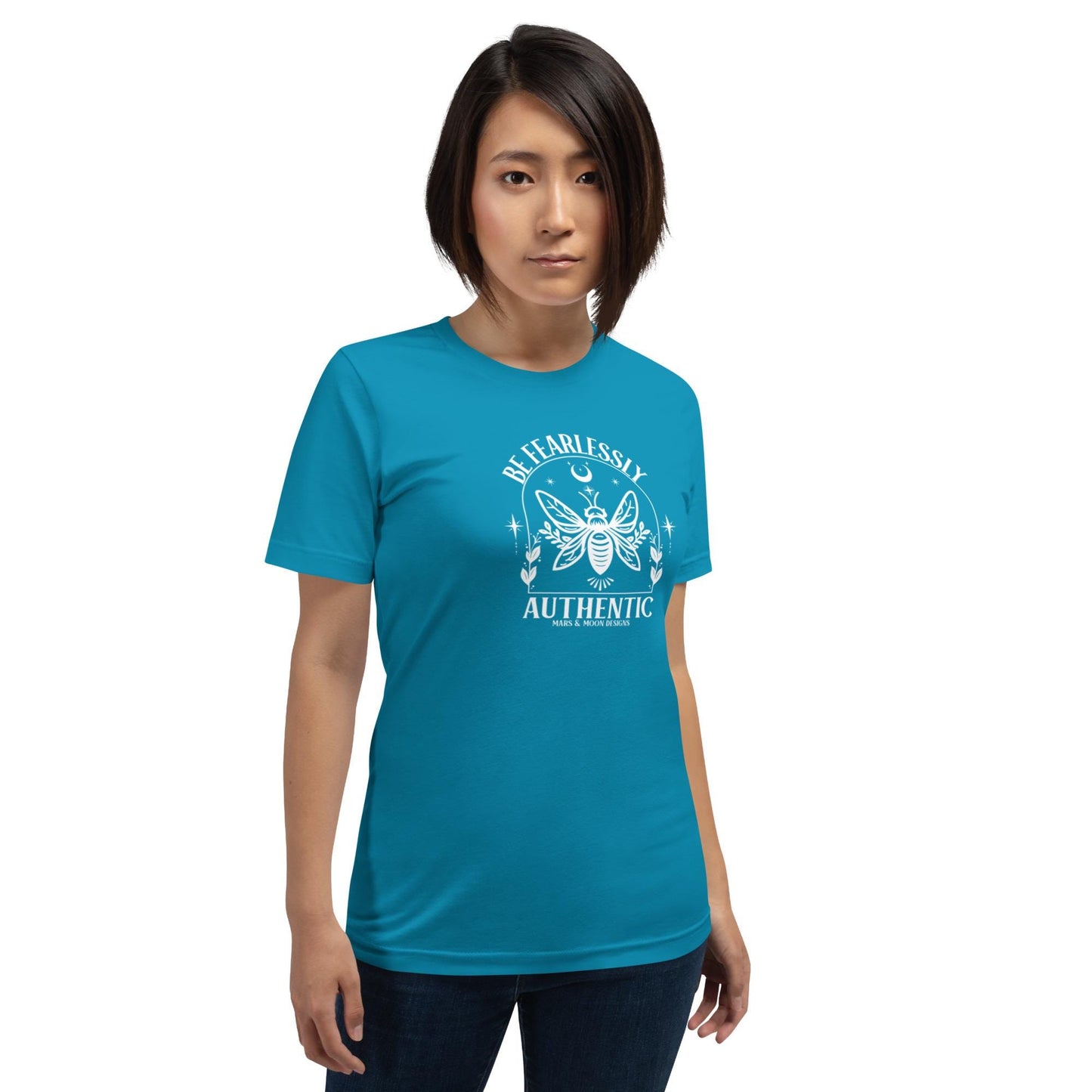 Be Fearlessly Authentic Bella Canvas Tee: Inspirational Unisex T-Shirt