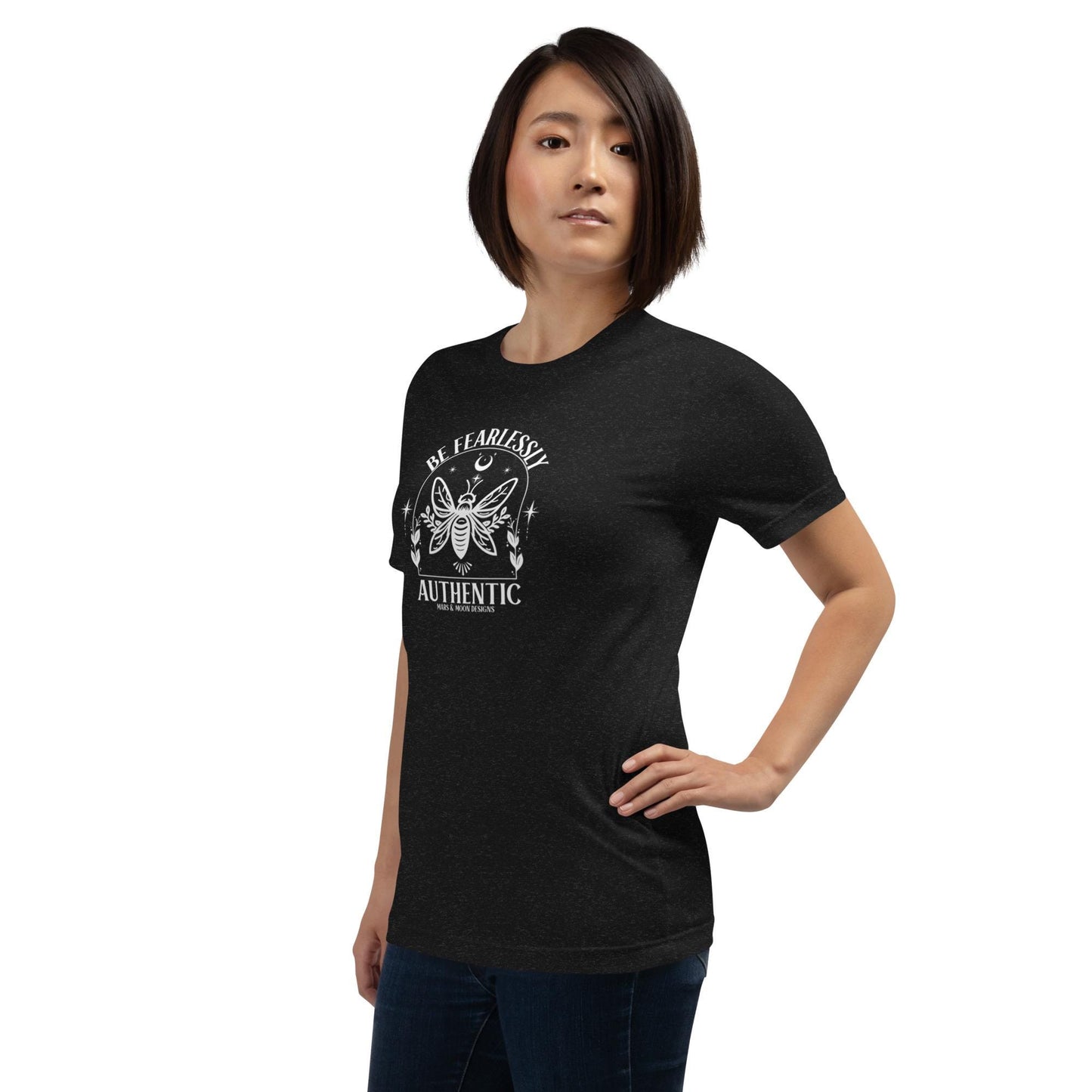 Be Fearlessly Authentic Bella Canvas Tee: Inspirational Unisex T-Shirt