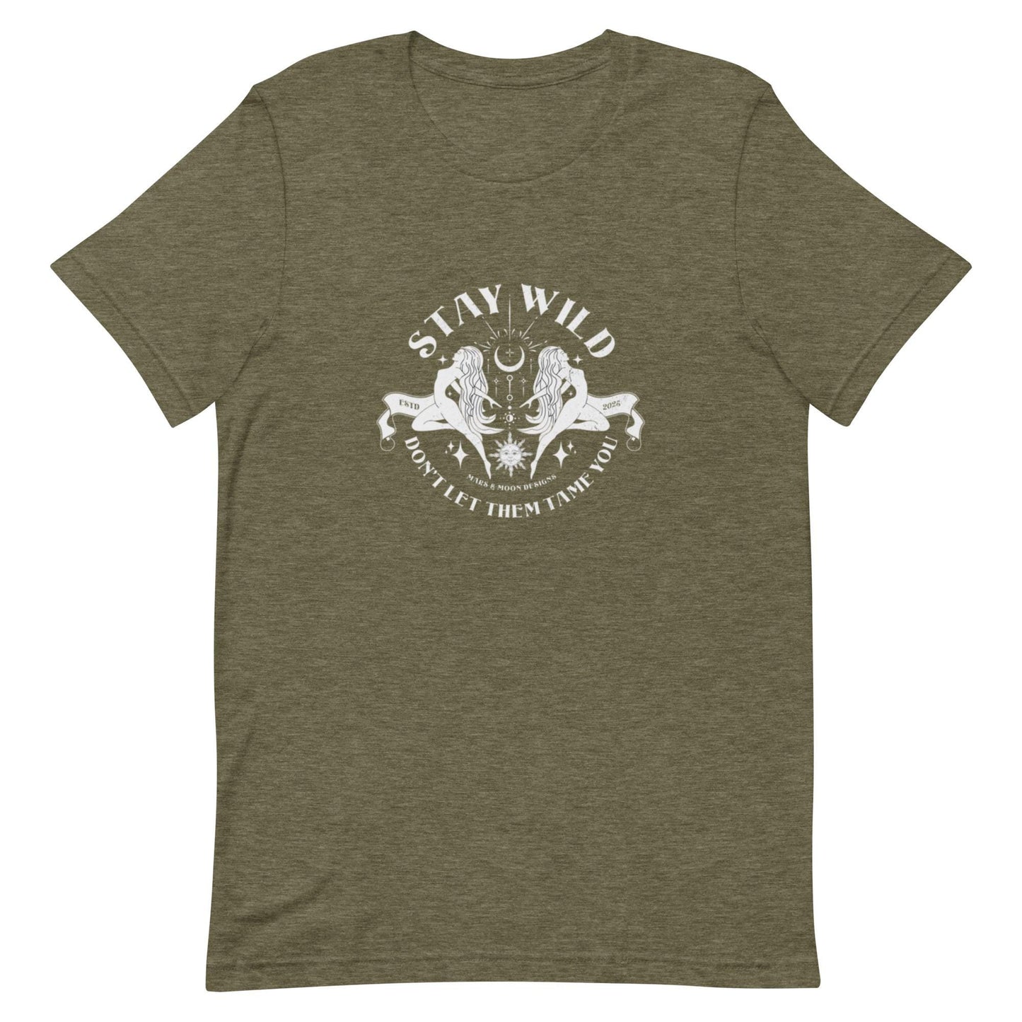 Witchy Boho Goddess T-Shirt: Stay Wild Graphic Tee