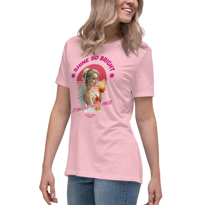 Shine Bright Graphic Tee - Empowering Women's Cotton T-Shirt