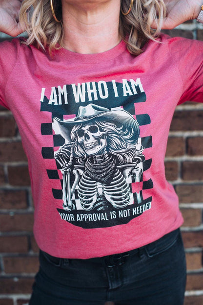 I am Who I am Shirt - Sassy Graphic Tee for Women - Bella Canvas T-shirt - Confident Feminist Quote Tee
