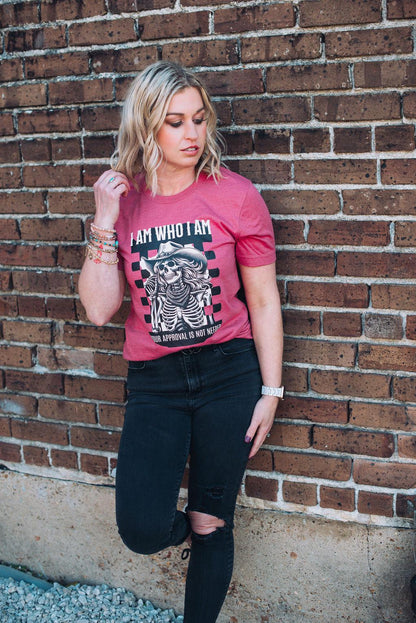 I am Who I am Shirt - Sassy Graphic Tee for Women - Bella Canvas T-shirt - Confident Feminist Quote Tee