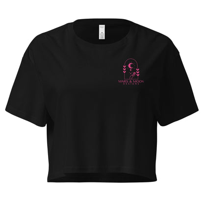 Sassy Graphic Crop Top: Karma Statement Tee for Confident Women
