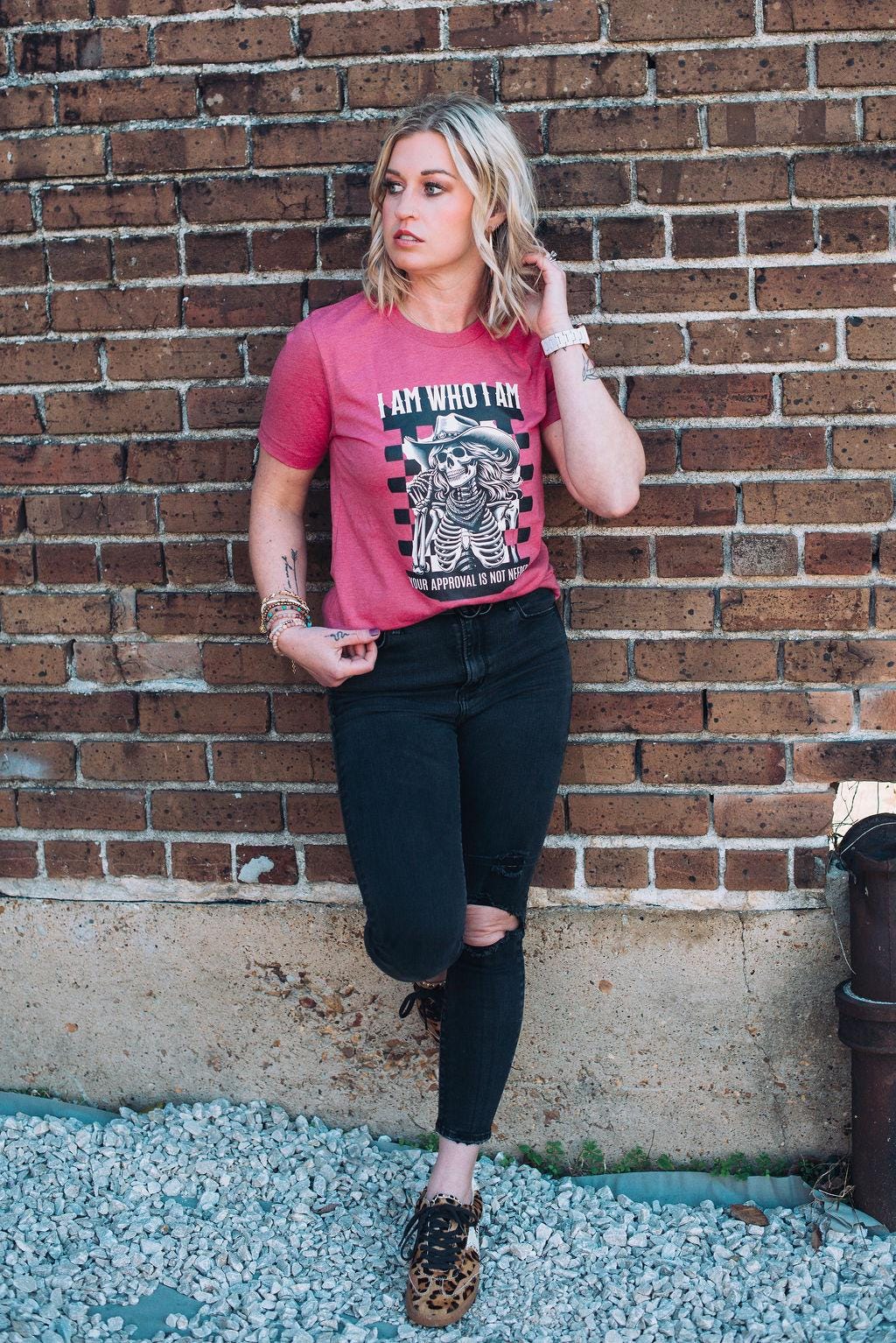 I am Who I am Shirt - Sassy Graphic Tee for Women - Bella Canvas T-shirt - Confident Feminist Quote Tee
