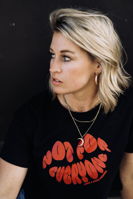 Sassy Feminist Crop Top: Mars & Moon Graphic Tee