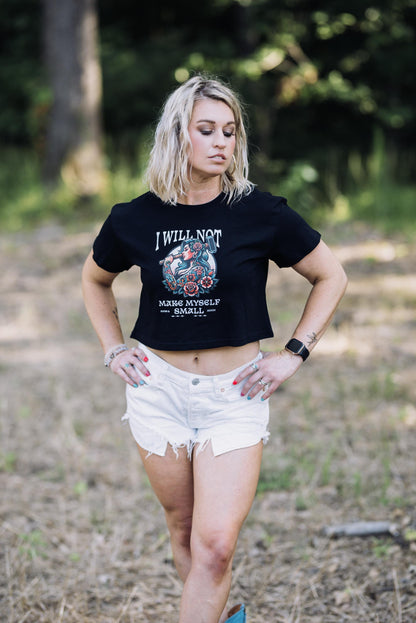 Feminist Crop Top: Empowering Hammer Graphic Tee - Bold Statement Shirt