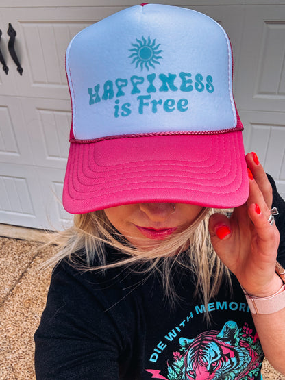 Happiness is Free Foam trucker hat