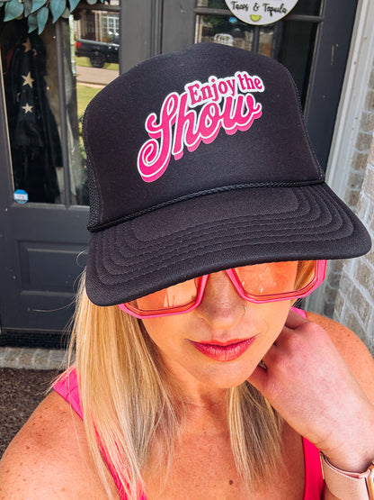 Enjoy the Show Foam trucker hat - Foam Snapback Hat - Retro Graphic Women's Hat