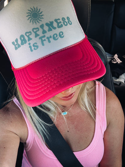 Happiness is Free Foam trucker hat
