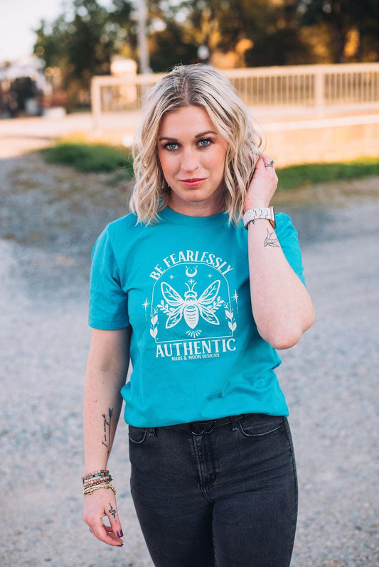 Be Fearlessly Authentic Bella Canvas Tee: Inspirational Unisex T-Shirt