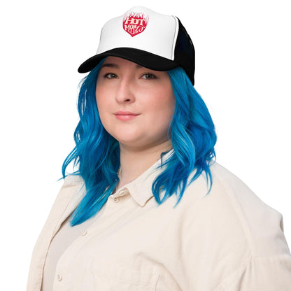 Foam trucker hat - Hot Mom's Club Hat - Cool Mom Life Trucker Hat - Funny Mom Gift - Adjustable Mesh Hat - Trendy Mom Baseball Hat