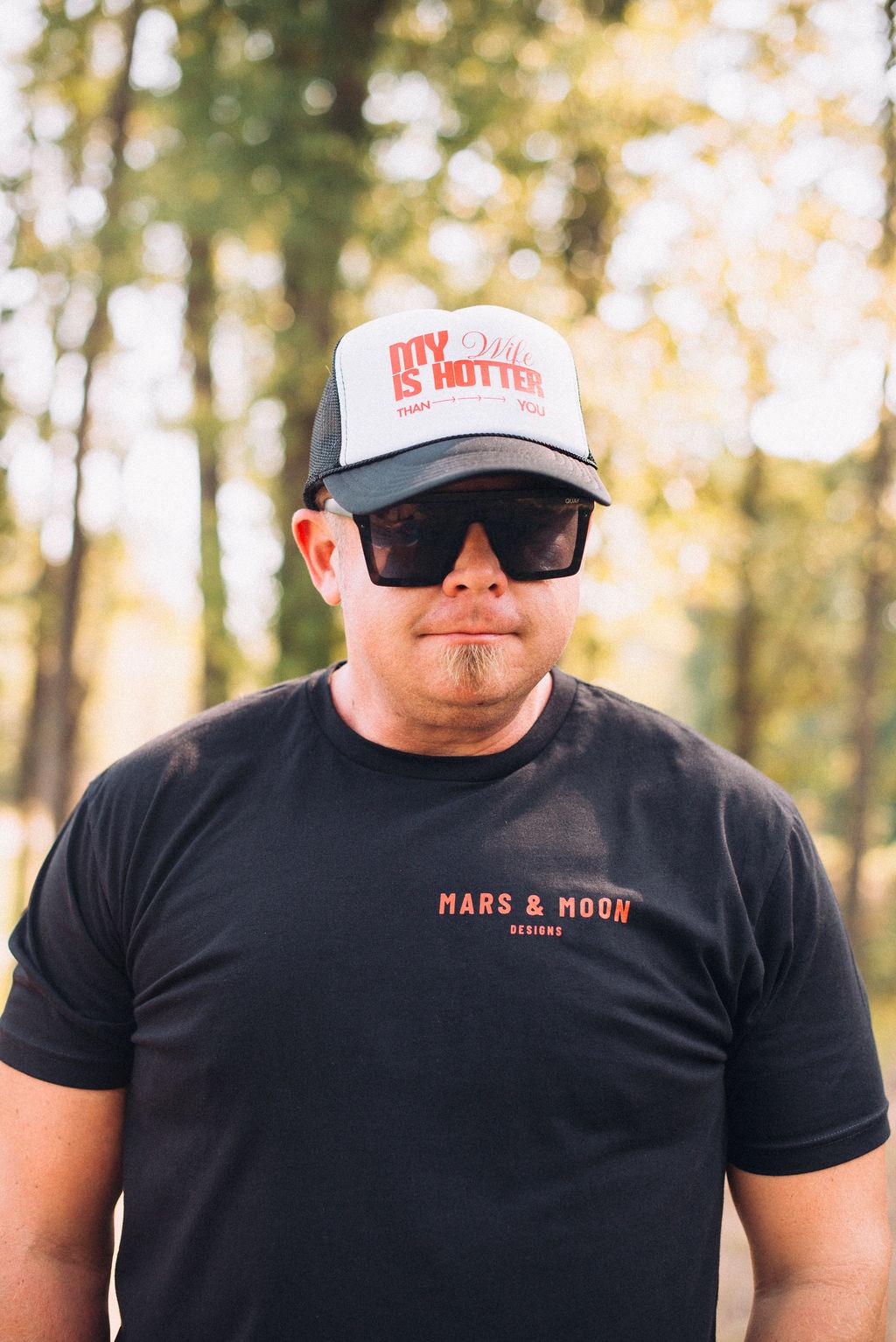 Funny "My Wife is Hotter" Trucker Hat - Husband Novelty Cap