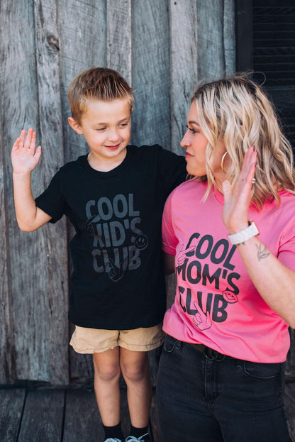 Bella Canvas Mom Shirt - Cool Mom's Club Graphic Tee - Trendy Mom Life T-shirt - Mother's Day Gift - Matching Mom and Kid Shirt
