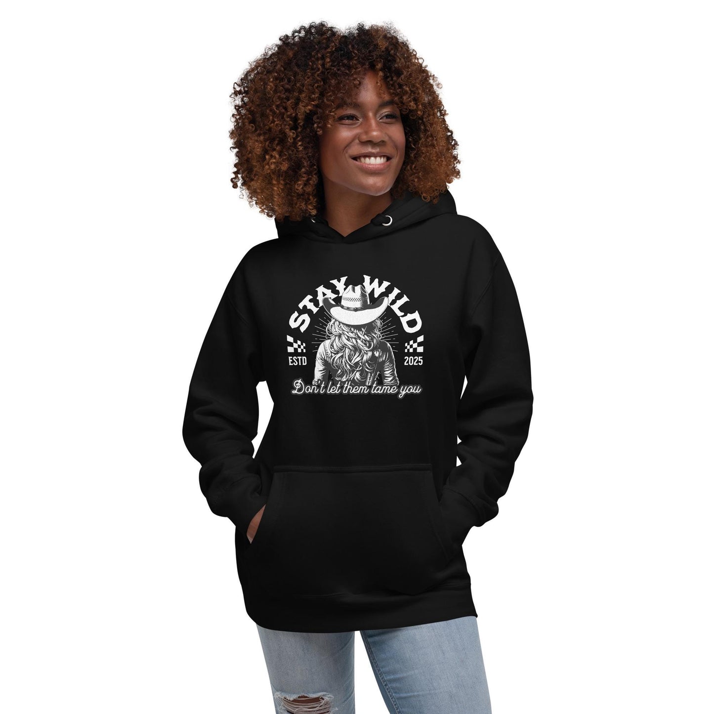 Stay Wild Cowgirl Hoodie: Empowering Women's Graphic Sweatshirt