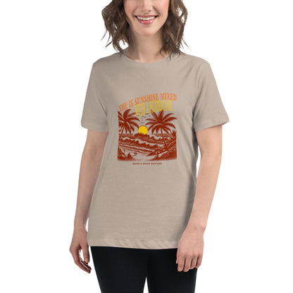 Sunshine Hurricane Graphic Tee - Empowering Women's T-Shirt